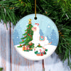 Merry Christmas Tree Llama Christmas Tree Ornament Ornament | Teecentury.com