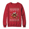 Merry Christmas Ugly Xmas Dachshund Santa Hat Funny Shirt & Sweatshirt | teecentury