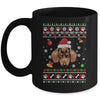 Merry Christmas Ugly Xmas Dachshund Santa Hat Funny Mug | teecentury