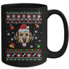 Merry Christmas Ugly Xmas Golden Retriever Santa Hat Funny Mug | teecentury