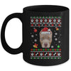 Merry Christmas Ugly Xmas Pitbull Santa Hat Funny Mug | teecentury