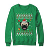 Merry Christmas Ugly Xmas Pug Santa Hat Funny Shirt & Sweatshirt | teecentury