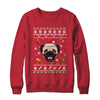 Merry Christmas Ugly Xmas Pug Santa Hat Funny Shirt & Sweatshirt | teecentury