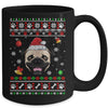 Merry Christmas Ugly Xmas Pug Santa Hat Funny Mug | teecentury