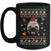 Merry Christmas Ugly Xmas Pug Santa Hat Funny Mug | teecentury