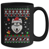 Merry Christmas Ugly Xmas Siberian Husky Santa Hat Funny Mug | teecentury
