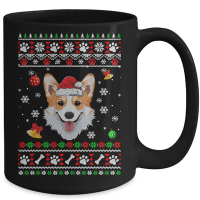 Merry Corgmas Christmas Ugly Xmas Corgi Santa Hat Funny Mug | teecentury