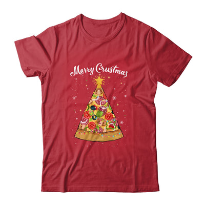 Merry Crustmas Pizza Christmas Tree Xmas T-Shirt & Sweatshirt | Teecentury.com