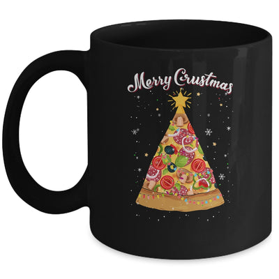 Merry Crustmas Pizza Christmas Tree Xmas Mug Coffee Mug | Teecentury.com