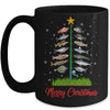 Merry Fishmas Christmas Tree Fish Funny Fishing Mug Coffee Mug | Teecentury.com