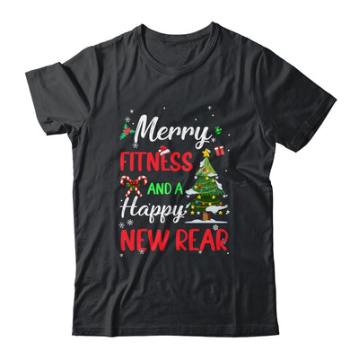Merry Fitness Happy New Rear Workout Gym Christmas Men Women Shirt & Sweatshirt | teecentury