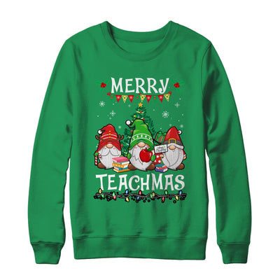 Merry Teachmas Christmas Funny Teacher Xmas Gnome Shirt & Sweatshirt | teecentury