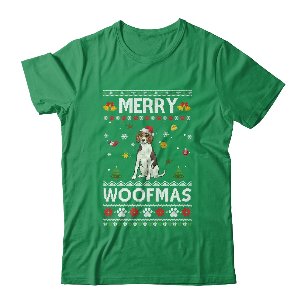 Merry Woofmas Beagle Santa Reindeer Ugly Christmas Sweater T-Shirt & Sweatshirt | Teecentury.com
