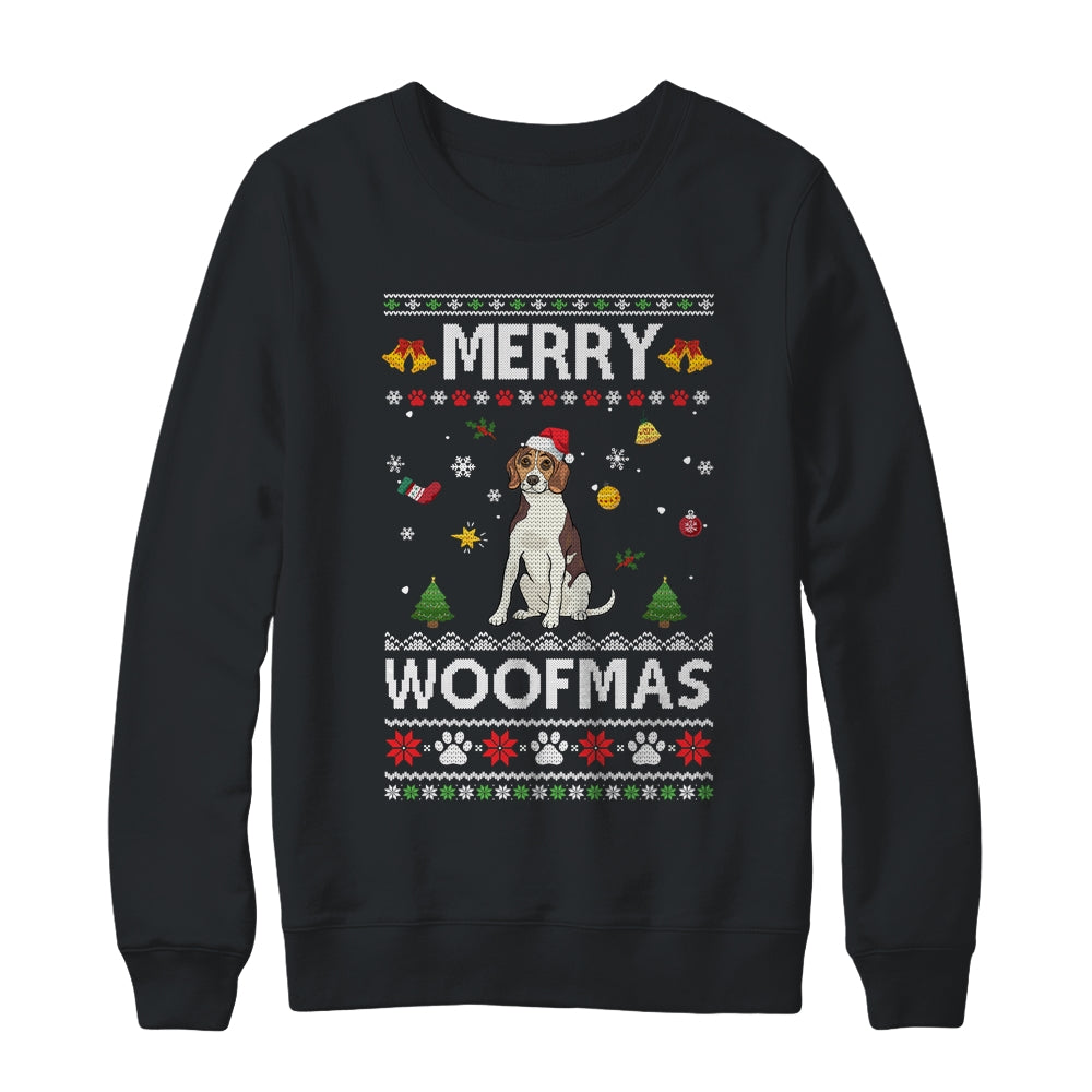 Merry Woofmas Beagle Santa Reindeer Ugly Christmas Sweater T-Shirt & Sweatshirt | Teecentury.com