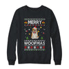 Merry Woofmas Bulldog Santa Reindeer Ugly Christmas Sweater T-Shirt & Sweatshirt | Teecentury.com