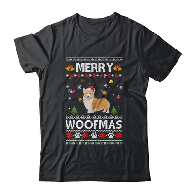 Merry Woofmas Corgi Santa Reindeer Ugly Christmas Sweater T-Shirt & Sweatshirt | Teecentury.com
