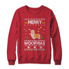 Merry Woofmas Corgi Santa Reindeer Ugly Christmas Sweater T-Shirt & Sweatshirt | Teecentury.com