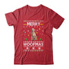 Merry Woofmas Golden Retriever Santa Reindeer Ugly Christmas Sweater T-Shirt & Sweatshirt | Teecentury.com