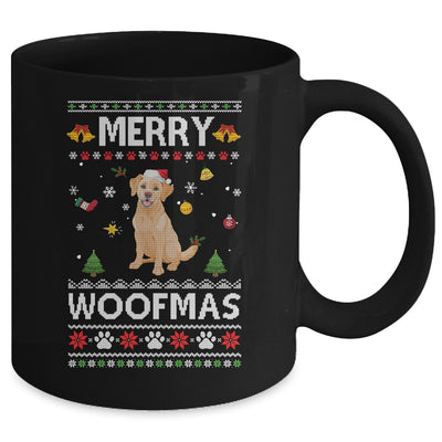 Merry Woofmas Labrador Santa Reindeer Ugly Christmas Sweater Mug Coffee Mug | Teecentury.com