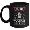 Merry Woofmas Poodle Santa Reindeer Ugly Christmas Sweater Mug Coffee Mug | Teecentury.com