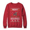 Merry Woofmas Rottweiler Santa Reindeer Ugly Christmas Sweater T-Shirt & Sweatshirt | Teecentury.com