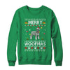 Merry Woofmas Schnauzer Santa Reindeer Ugly Christmas Sweater T-Shirt & Sweatshirt | Teecentury.com