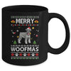 Merry Woofmas Schnauzer Santa Reindeer Ugly Christmas Sweater Mug Coffee Mug | Teecentury.com