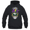 Messy Bun Hair Skull Mardi Gras Party For Women Shirt & Tank Top | teecentury