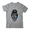 Messy Bun Skull Leopard Print Pumpkin Halloween Costume T-Shirt & Tank Top | Teecentury.com