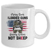 Messy Buns And Loaded Guns Raising Wolves Not Sheep Mug Coffee Mug | Teecentury.com