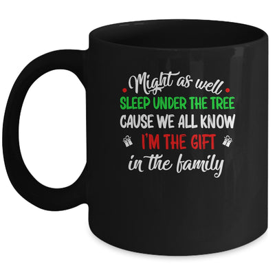 Might As Well Sleep Under The Tree Funny Christmas Family Mug Coffee Mug | Teecentury.com