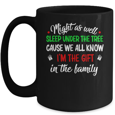 Might As Well Sleep Under The Tree Funny Christmas Family Mug Coffee Mug | Teecentury.com