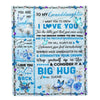 Personalized to My Granddaughter Blanket from Grandma Nana Give You A Big Love Hug Butterfly Birthday Thanksgiving Christmas Customized Fleece Blanket Blanket | Teecentury.com