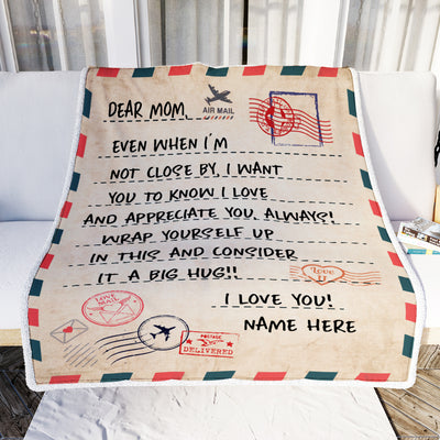My Dear Mom I Need To Say I Love You - Family Personalized Custom Blanket Christmas Gift For Mom From Daughter