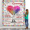 Personalized Granny Blanket From Grandkids Never Forget That I Love You You Mean The World to Me Granny Birthday Mothers Day Christmas Fleece Blanket Blanket | Teecentury.com