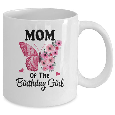Mom 1st First Birthday Matching Family Butterfly Floral Mug | teecentury