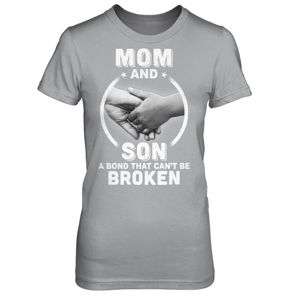 Mom And Son A Bond That Can't Be Broken T-Shirt & Hoodie | Teecentury.com