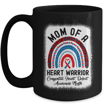 Mom Of A Warrior CHD Congenital Heart Defect Awareness Month Mug | teecentury