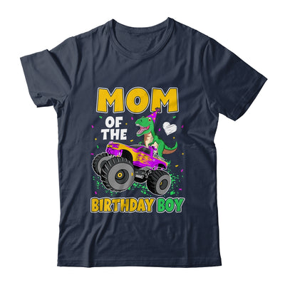 Mom Of The Birthday Boy Dinosaur Monster Truck Birthday Shirt & Hoodie | teecentury