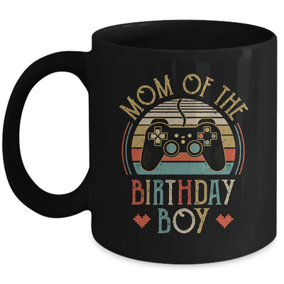 Mom Of The Birthday Boy Vintage Matching Gamer Birthday Mug Coffee Mug | Teecentury.com