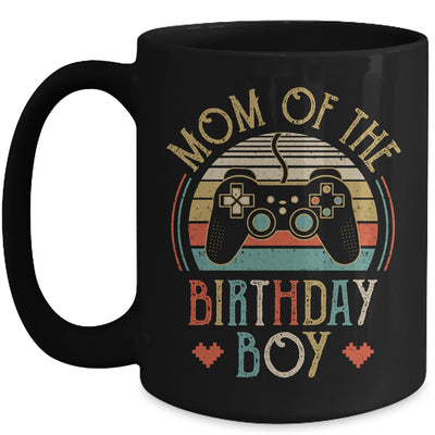 Mom Of The Birthday Boy Vintage Matching Gamer Birthday Mug Coffee Mug | Teecentury.com
