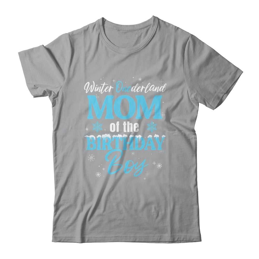 Mom Of The Birthday For Boy Winter Onederland Family Shirt & Hoodie | teecentury