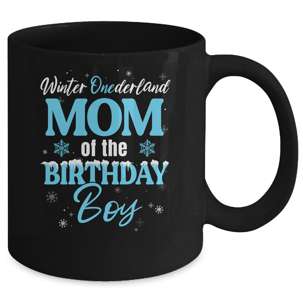 Mom Of The Birthday For Boy Winter Onederland Family Mug | teecentury