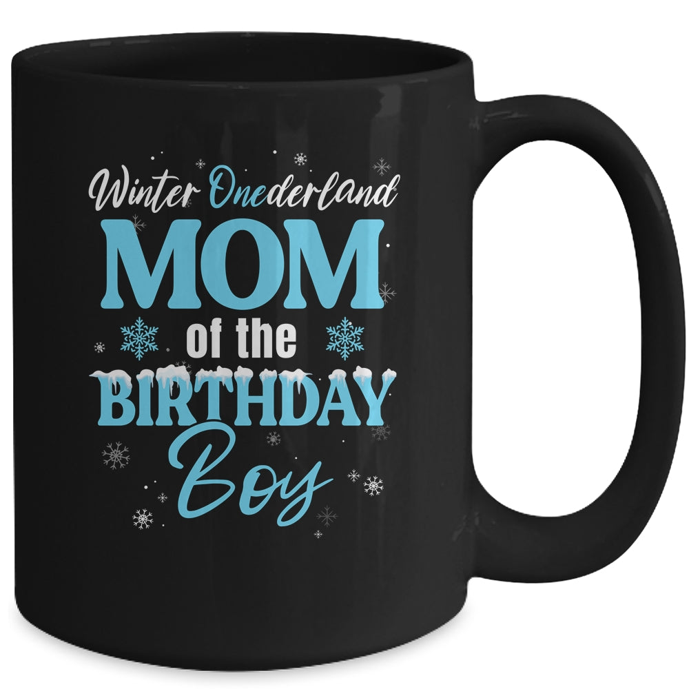 Mom Of The Birthday For Boy Winter Onederland Family Mug | teecentury