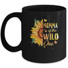 Momma Of The Wild One 1st Birthday Sunflower Mug Coffee Mug | Teecentury.com