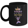 Mommy Of The Birthday Girl Unicorn Mermaid Birthday Gift Mug Coffee Mug | Teecentury.com
