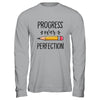 Motivational Progress Over Perfection Teacher Back to School T-Shirt & Hoodie | Teecentury.com