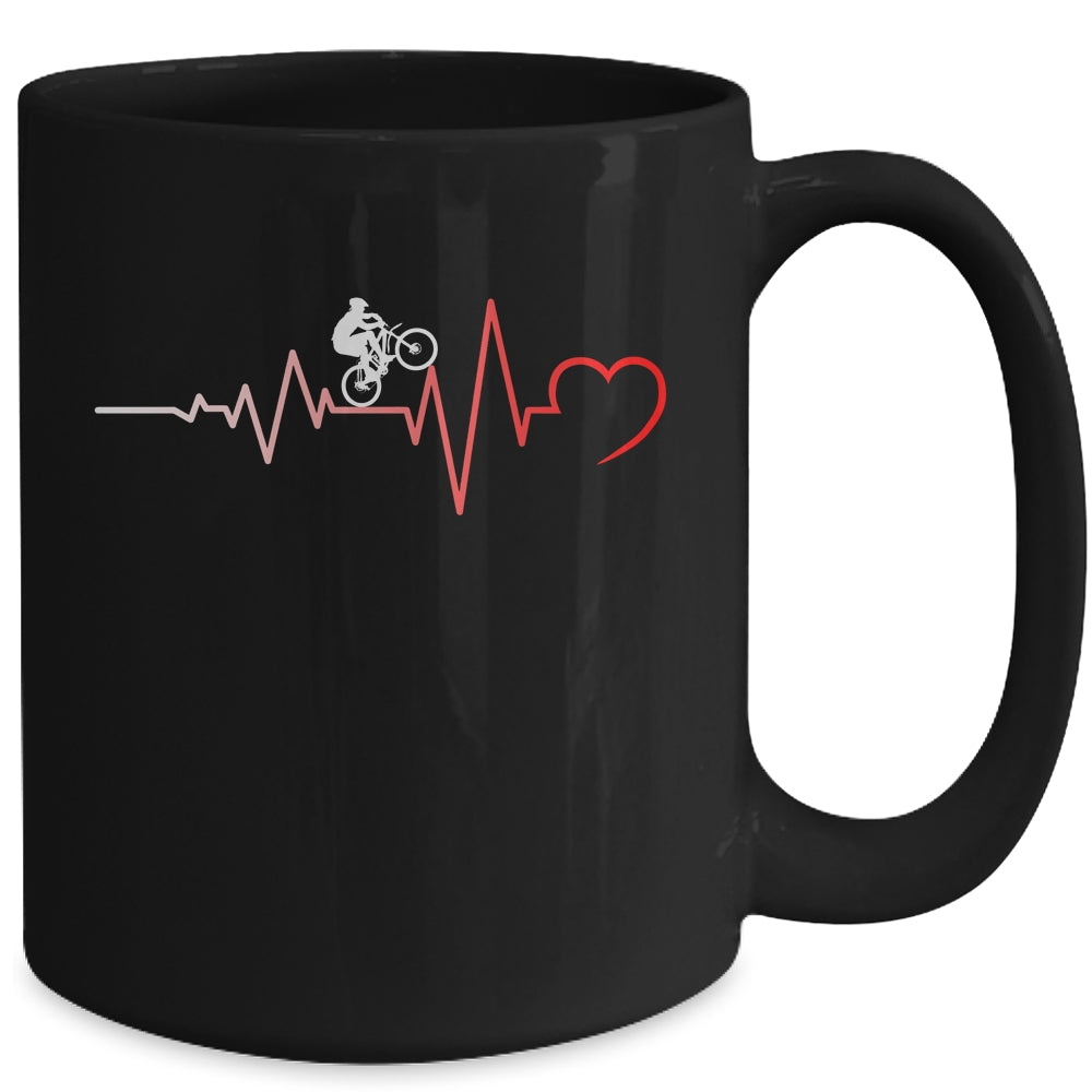 Mountain Bike Heart Pounding MTB Mug Coffee Mug | Teecentury.com