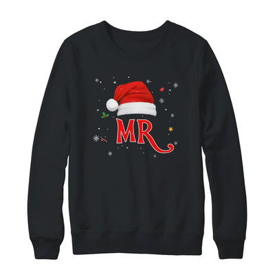 Mr And Mrs Claus Christmas Couples Matching Pajamas Santa T-Shirt & Sweatshirt | Teecentury.com