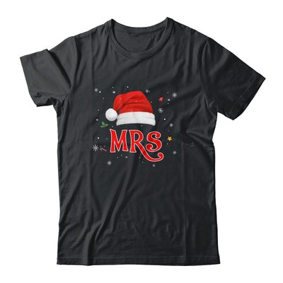 Mr And Mrs Claus Christmas Pajamas Santa Couples Matching T-Shirt & Sweatshirt | Teecentury.com